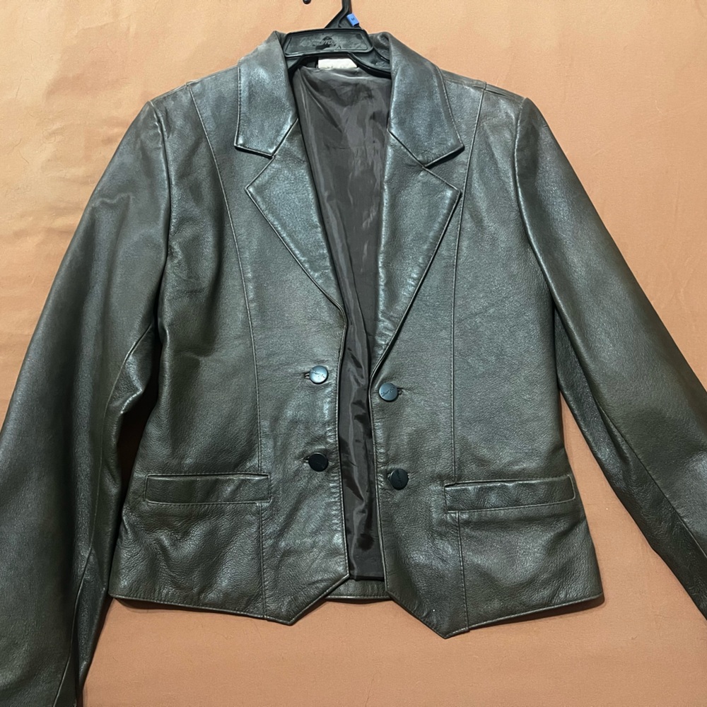 Wrangler Women's Brown Leather Jacket